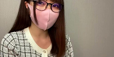 Today, she is a serious, but really naughty, lascivious woman with glasses!