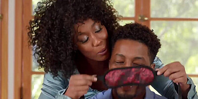 Naughty Babe Misty Stone Decides To Share Her Husband's Big Dick With Her Friend Hazel Grace