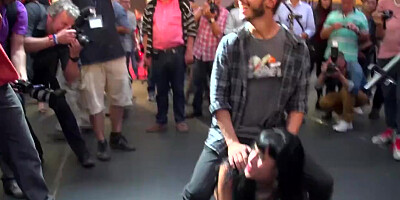 Squirting In Public Washroom