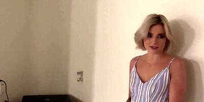 Small tits blonde doll gets her mouth filled with jizz after a vigorous banging