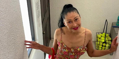 Naughty brunette MILF is fingered and fucked by a horny man