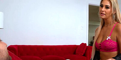 Blonde Stepmom Doctor Fixes A Hard-On With Blowjob