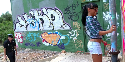 Incredible teen babe shows off her skills for the camera