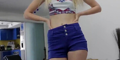 Horny Stepbrother Sprays Hot Jizz All Over Alexa Grace's Face