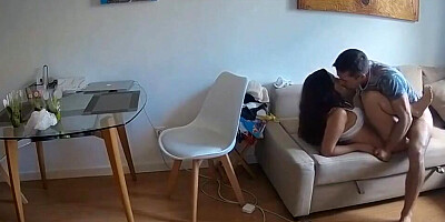 horny amateur couple gets fuck with a hidden cam