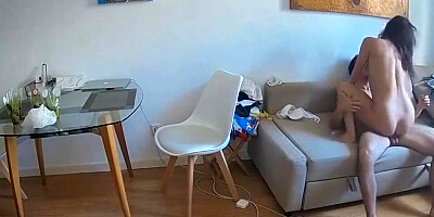 horny amateur couple gets fuck with a hidden cam