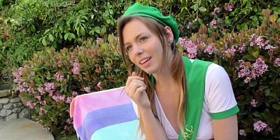 Alex Blake Fucks Her Scout Leader to Earn Her beaver Badge