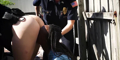 BLACK PATROL - Black Grafiti Artist gets Fucked by the Law