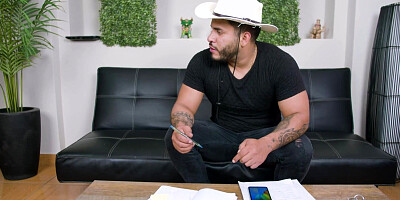 Brunette MILF deepthroats on that solid cock and gets hammered