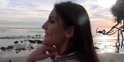 After your POV Date and Hardcore Sex, you Cum on August Ames Sweet Face