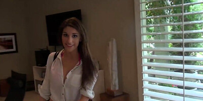 After your POV Date and Hardcore Sex, you Cum on August Ames Sweet Face