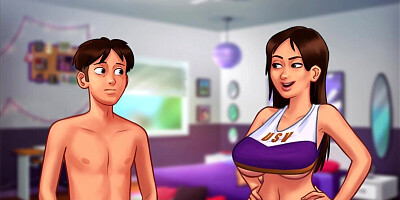 Summertime Saga - Stepsis gets fucked by a huge dick ( Jenny scenes part 1)