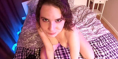 Stepsister played a game with me, guess what kind of underwear I'm wearing – real sex - Darcy Dark