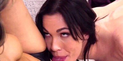 Fantasy Massage: Big stacked slutty wife having sex with travelling saleswoman on PornHD