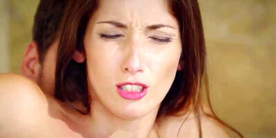 FIT BABE CLEA GAUTIER PLAYS WITH HUGE COCK