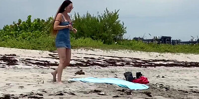 Pick up on a nude beach led to a very passionate POV sex