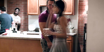 Stepbro & his hot stepsister are madly in love and they can't stop fucking