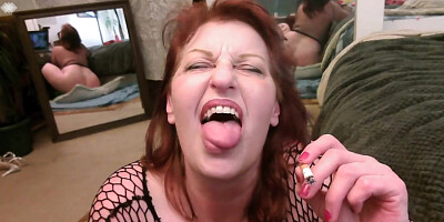 V 391 Jims Kisses Part Deux Cum on my Smoky Mouth