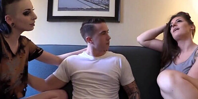 Mom Teaches Daughter How To Suck A Fat Cock