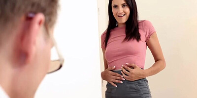 Two teen sweethearts invited their endowed buddy for threeway sexual intercourse