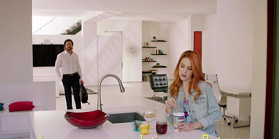 The delightful redhead enjoys having sexual intercourse with her European boyfriend