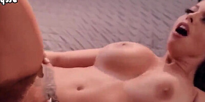 Gorgeous blonde stepmom seduces stepson