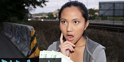 Public Agent agent gives it to Asian babe May Thai doggy style