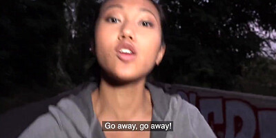 Public Agent agent gives it to Asian babe May Thai doggy style