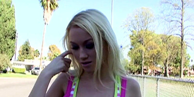 Petite chick Madison Scott bravely takes every inch of that big cock