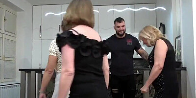 3 grannies 2 young cocks