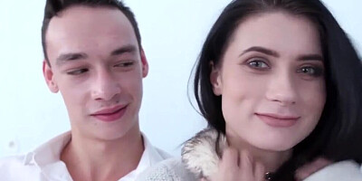 Cheaty babe is getting shagged in front of her husband