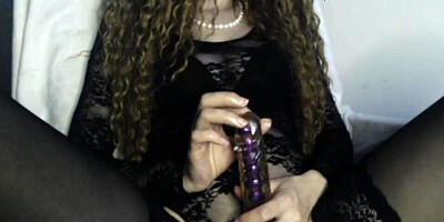 Slutty mature cougar dirty talk solo begs for cock