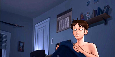 Summertime Saga - Caught His Landlady TOUCHING Herself Very NAUGHTY - Part 27