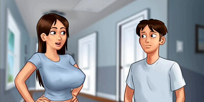 Day Four at home with jenny and Debbie. Summertime saga game