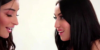 Three dazzling ladies are about to enjoy the pleasures of lesbo lovemaking