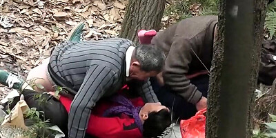 Those kinky couples are having swinging sex party in the woods