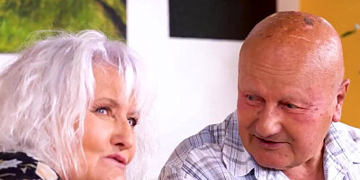 Perverted mature is getting fucked in front of her husband