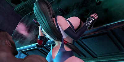 Busty MILF shakes massive tits while being ass-fucked in 3D cartoon