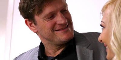 Sweet blonde MILF is having her pink pussy pumped by a thick French cock