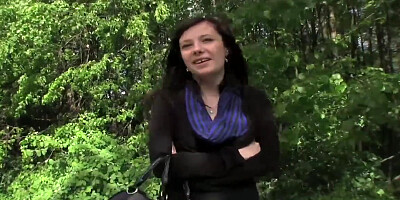 PublicAgent Eva takes cash for orgy in the forest