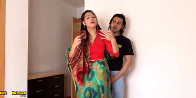 Maid with big natural tits is paid to take care of his cock