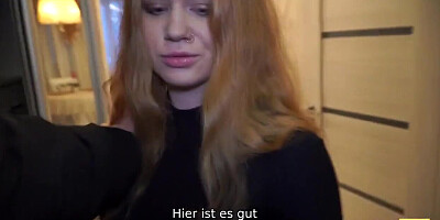 Boy gives cock to chick for sucking and fucking