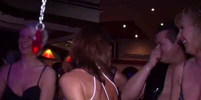 Amateur German ladies are enjoying naughty fun in a sex club