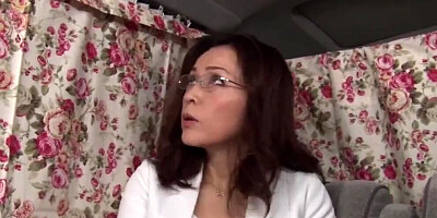 Asian cougar is fingered and fucked in this censored sex video