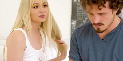 Family Hook Ups - Lilly Bell Ask Her Step Brother To Comes Inside Her Room & Plays With Her Pussy