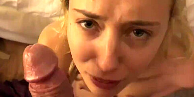 Blonde girl has all of her holes banged before taking cock in her mouth