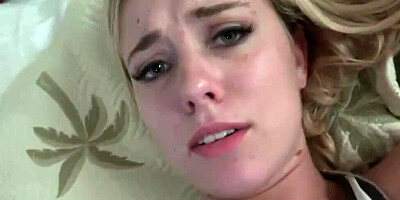 Blonde girl has all of her holes banged before taking cock in her mouth