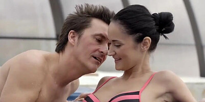 OLD4K. old Lover Nicely Penetrates Black-haired Chick from behind