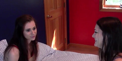 Daddy Caught Mom Teaching Daughter Lesbianism They Beg Him For Cock Sex Education