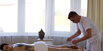 Massage Rooms Tattooed Italian brunette Marica Chanelle